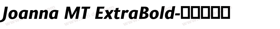 Joanna MT ExtraBold字体转换